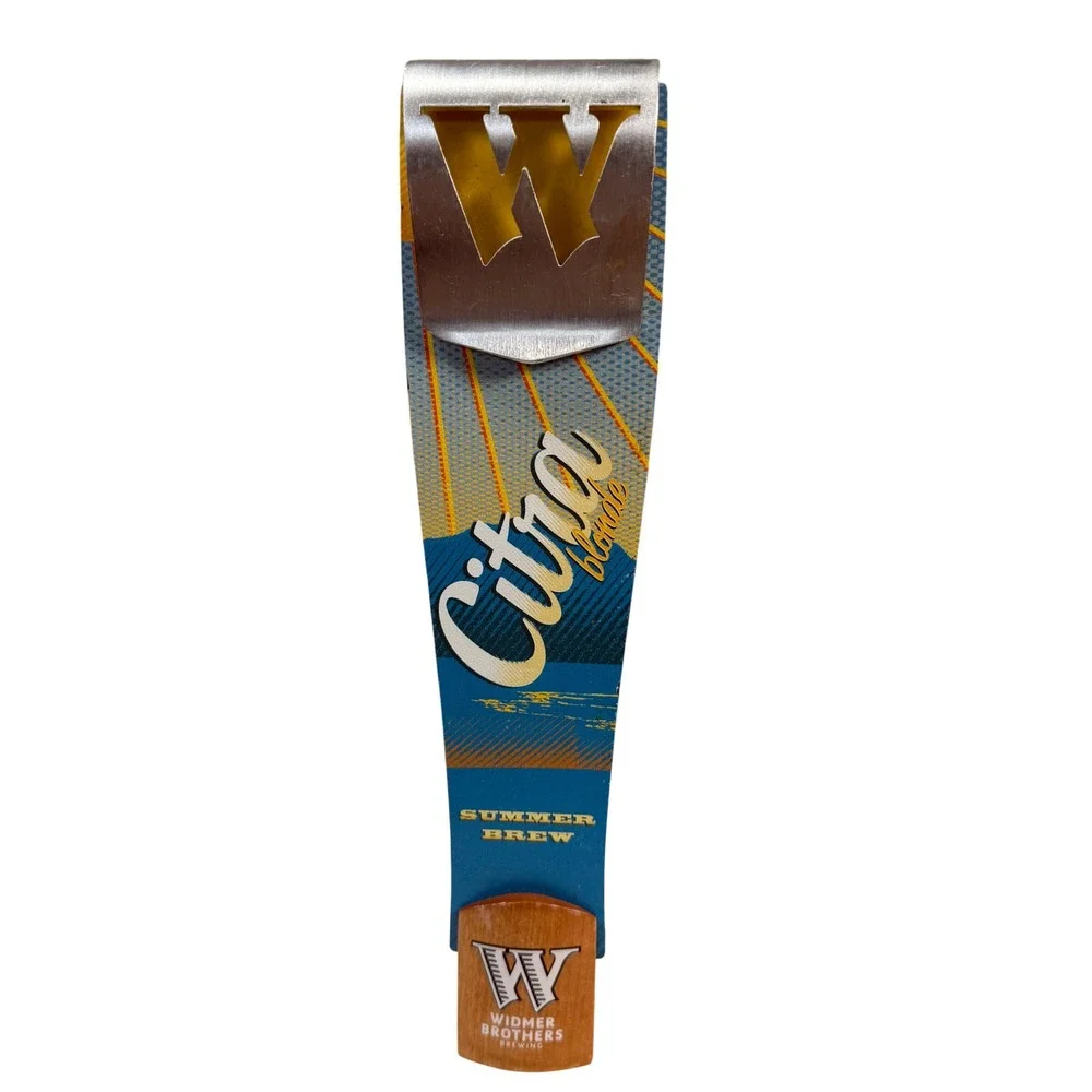 Widmer Brothers Citra Blonde Summer Brew Beer Tap Handle Blue Orange Bar Decor